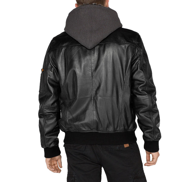 ALPHA INDUSTRIES MA-1 D-Tec Leather | Black