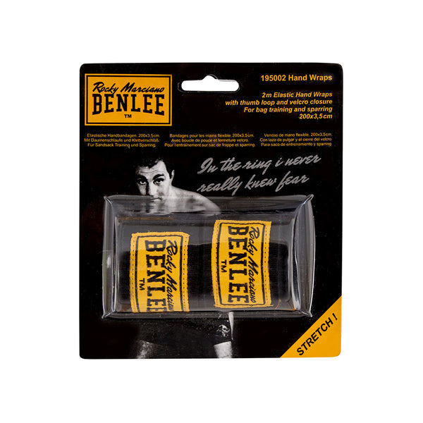 BENLEE Handbandage "Elastic" 450 cm | Black