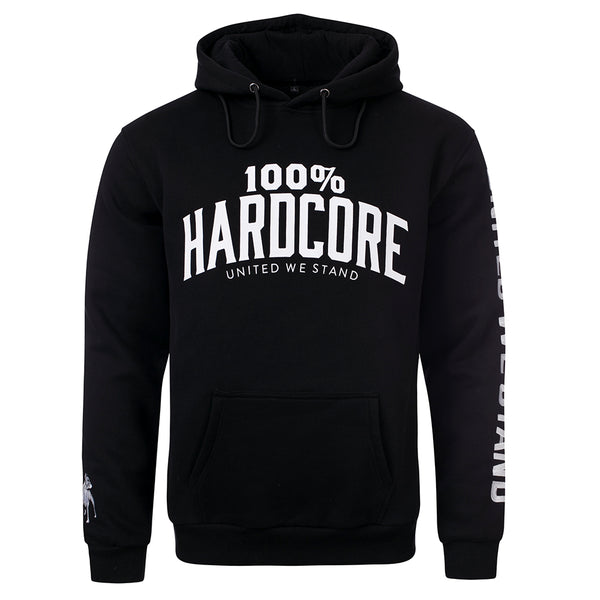 ❌ SALE ❌ 100% HARDCORE Hooded Sweatshirt "United Sport" | Black
