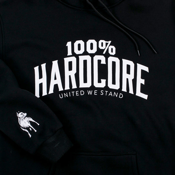 ❌ SALE ❌ 100% HARDCORE Hooded Sweatshirt "United Sport" | Black