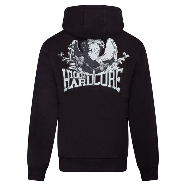 ❌ SALE ❌ 100% HARDCORE Zip Hoodie "Angel" | Black