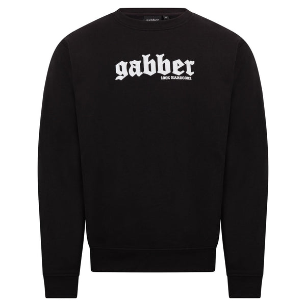 ❌ SALE ❌ 100% HARDCORE Sweatshirt "Gabber Betekenis" | Black