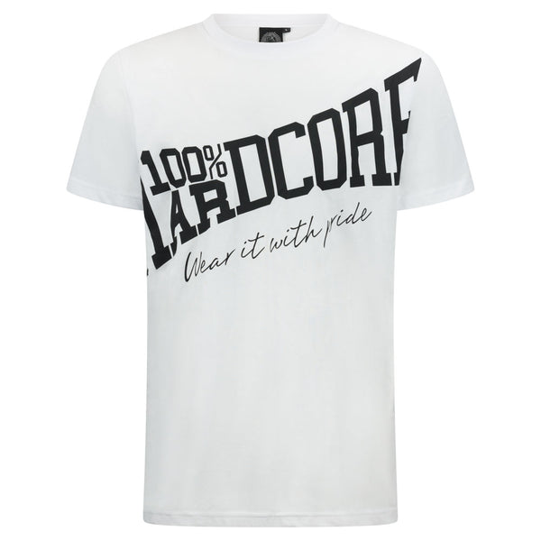 ❌ SALE ❌ 100% HARDCORE T-Shirt "Tilted Essential" | White