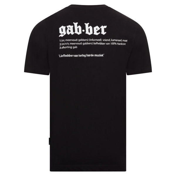 100% HARDCORE T-Shirt „Gabber Betekenis“ | Black
