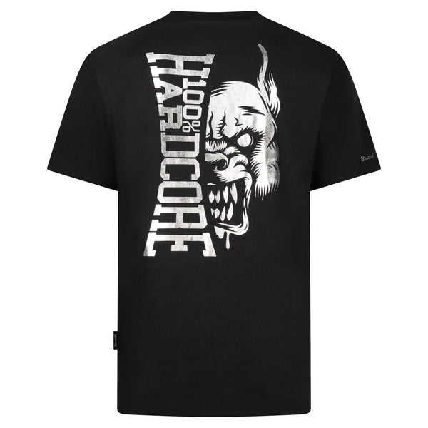 100% HARDCORE Herren T-Shirt "BR Silver" | Black