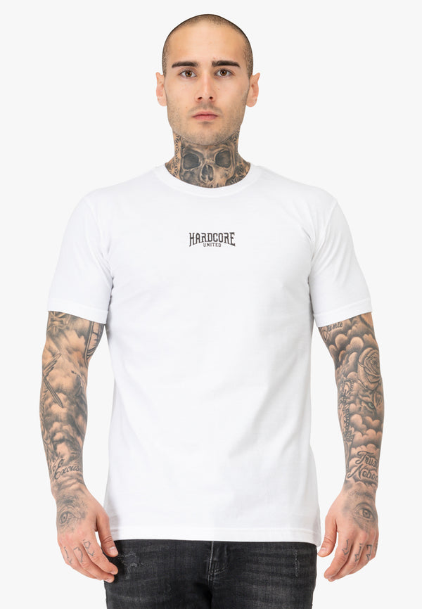 HARDCORE UNITED T-Shirt "Skully" | White