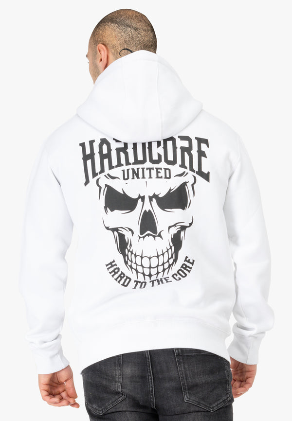 HARDCORE UNITED Hoodie "Cory" | Weiß