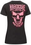 HARDCORE UNITED Ladies T-Shirt "Girly Skull" | Black