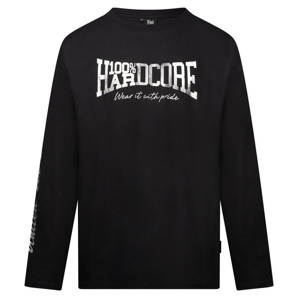 100% HARDCORE LS T-Shirt "BR Silber" | Black