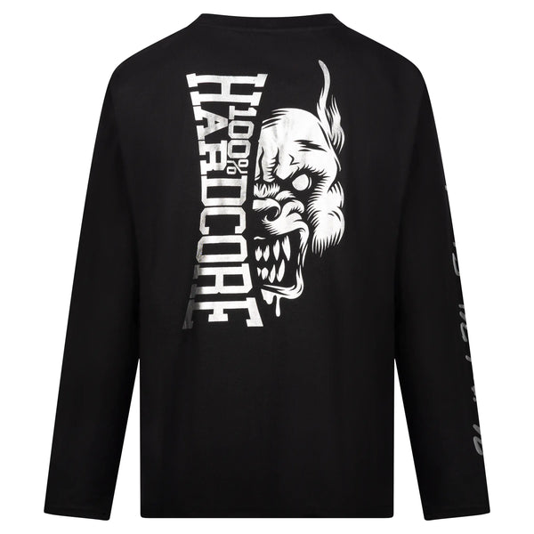 100% HARDCORE LS T-Shirt "BR Silber" | Black
