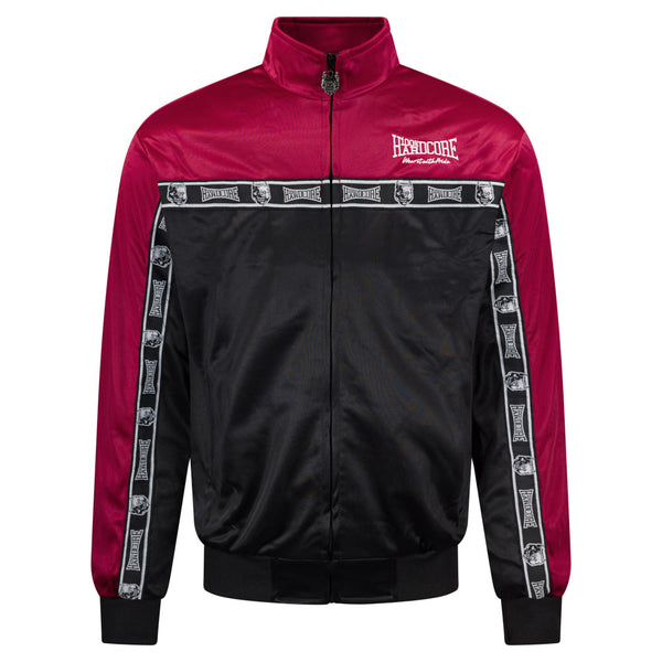 100% HARDCORE Trainingsjacke "Essential" | Black / Red