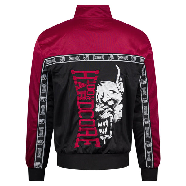 100% HARDCORE Trainingsjacke "Essential" | Black / Red