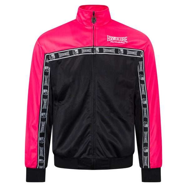 100% HARDCORE Trainingsjacke "Essential" | Black / Pink