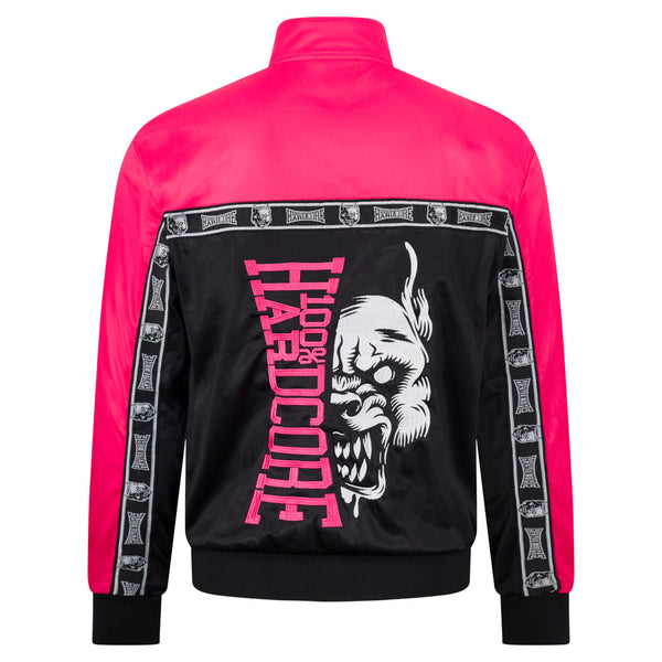 100% HARDCORE Trainingsjacke "Essential" | Black / Pink
