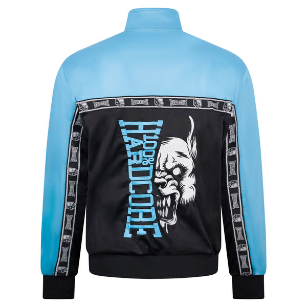 100% HARDCORE Trainingsjacke "Essential" | Black / Baby Blue