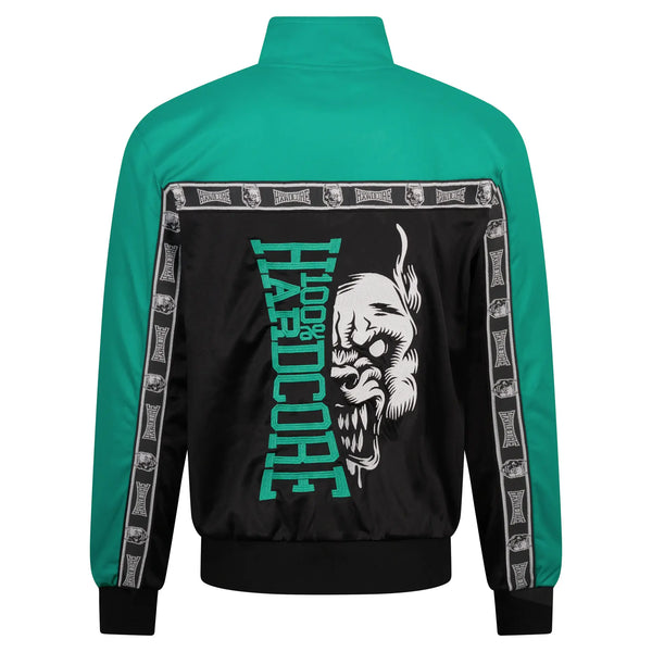 ❌ SALE ❌ 100% HARDCORE Trainingsjacke „Essential“ | Black / Türkis