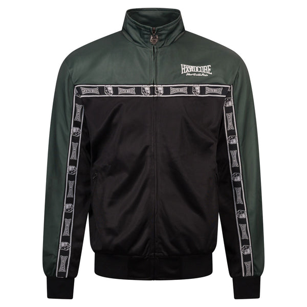 100% HRADCORE Trainingsjacke „Essential“ | Black / Dark Green