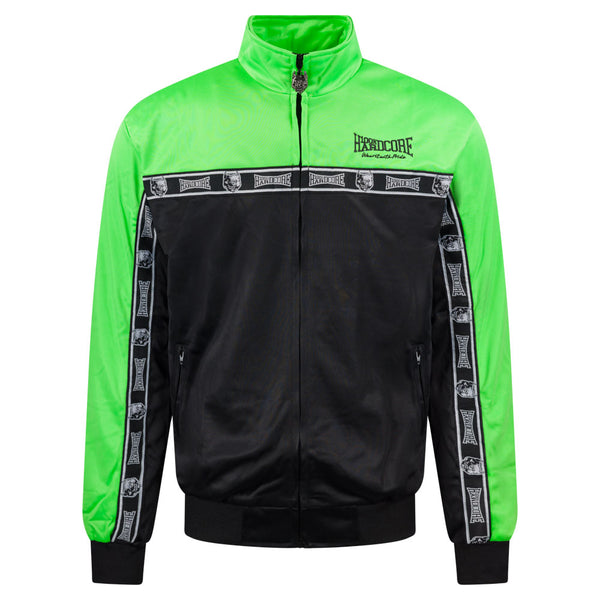 100% HARDCORE Trainingsjacke "Essential" | Black / Green