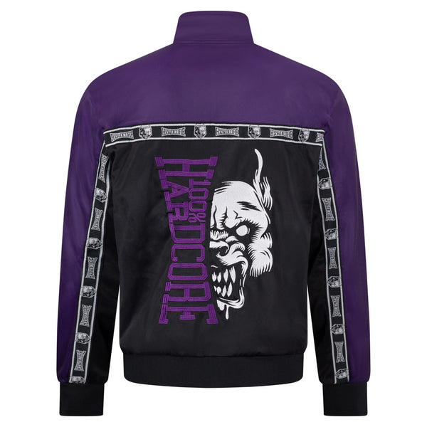 100% HARDCORE Trainingsjacke "Essential" | Black / Purple