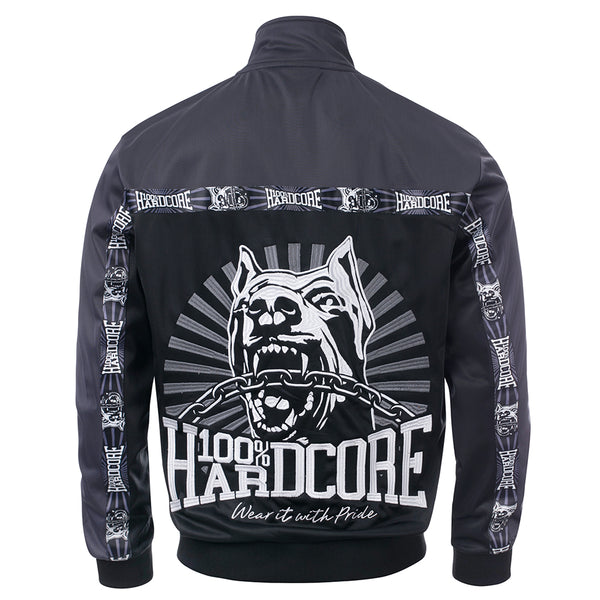 100% HARDCORE Trainingsjacke "Classic" | Black / Grey