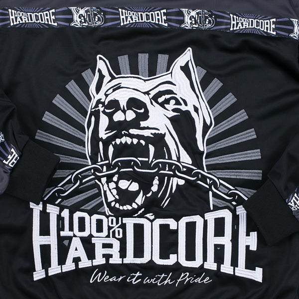 100% HARDCORE Trainingsjacke "Classic" | Black / Grey