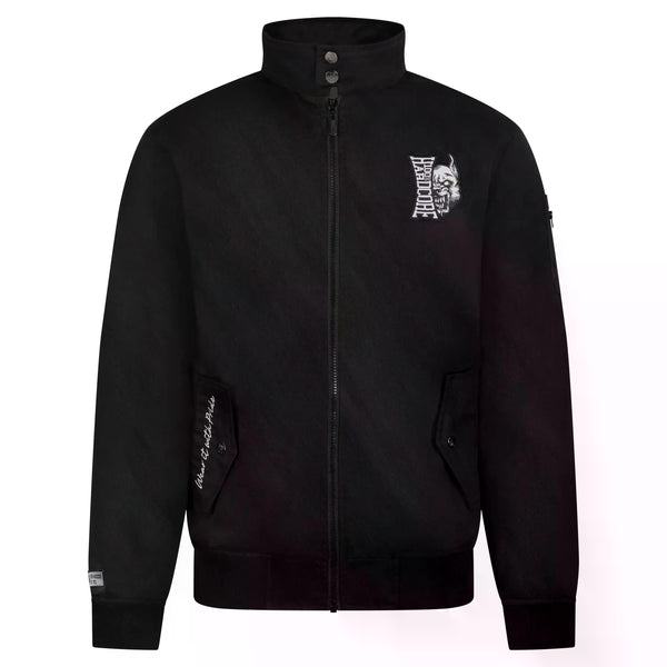 100% HARDCORE Harrington Jacke „Branded Rage“ | Black