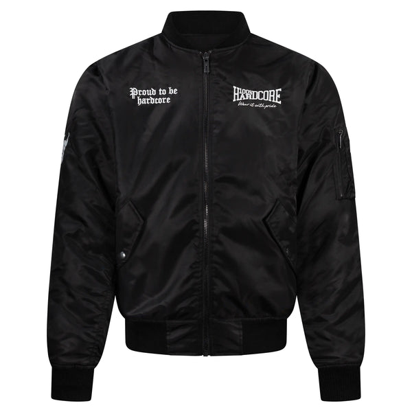 100% HARDCORE Bomberjacke "Proud" | Black