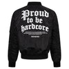 100% HARDCORE Bomberjacke "Proud" | Black