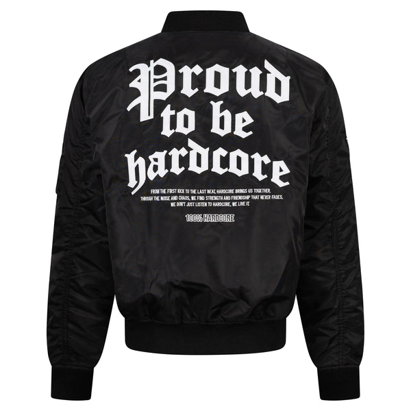 100% HARDCORE Bomberjacke "Proud" | Black