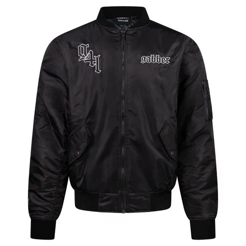 100% HARDCORE Bomber Jacket "Gabber Striped" | Black