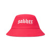 100% HARDCORE Buckethat "GABBER" | Black/Pink | Wendbarer Anglerhut
