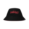 100% HARDCORE Buckethat "GABBER" | Black/Pink | Wendbarer Anglerhut