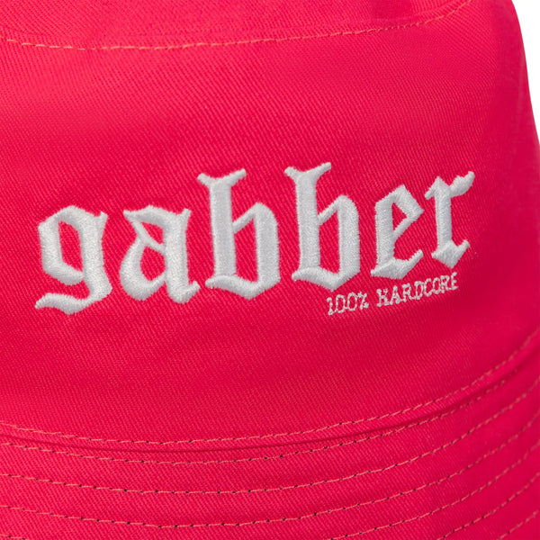 100% HARDCORE Buckethat "GABBER" | Black/Pink | Wendbarer Anglerhut