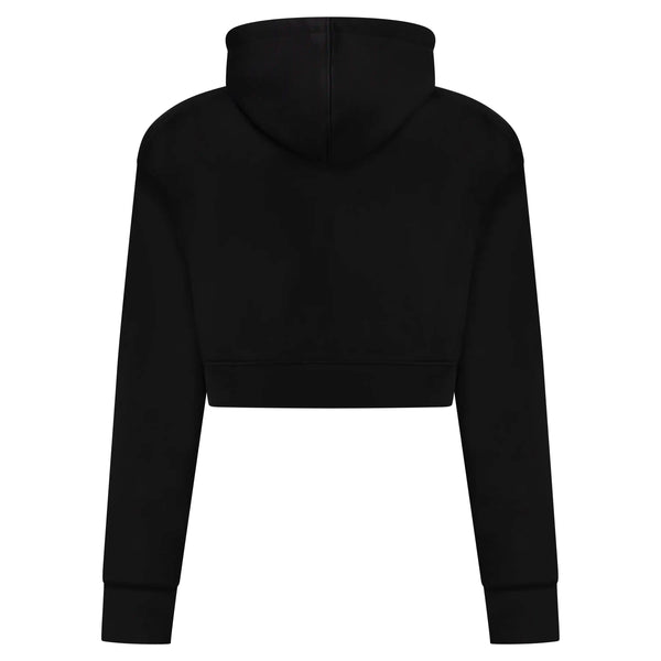 100% HARDCORE Damen Cropped Hoodie "Faded" | Black