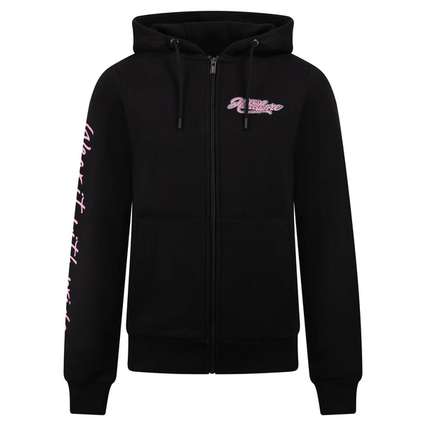 100% HARDCORE Damen Zíp Hoodie "Branded Rage" | Black