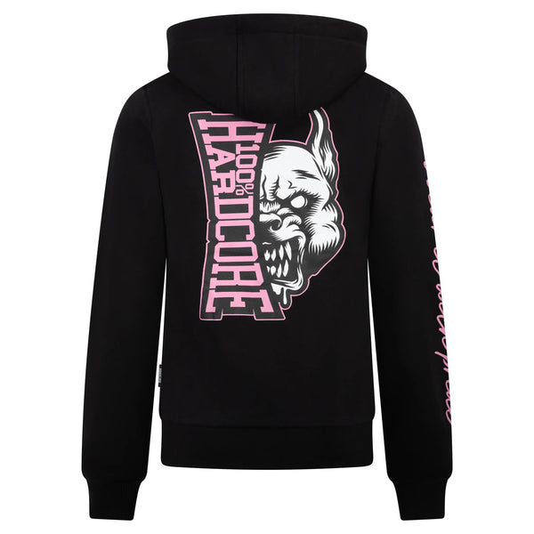 100% HARDCORE Damen Zíp Hoodie "Branded Rage" | Black