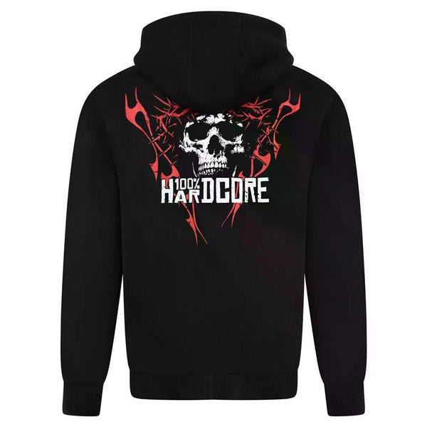 100% HARDCORE Hoodie "Blood Crown" | Black