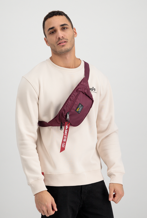 ALPHA INDUSTRIES Crew Waist Bag | Burgundy