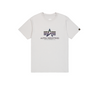 ALPHA INDUSTRIES Basic T-Shirt | Pastel Grey / Rainbow Reflective