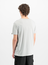 ALPHA INDUSTRIES Basic T-Shirt | Pastel Grey / Rainbow Reflective