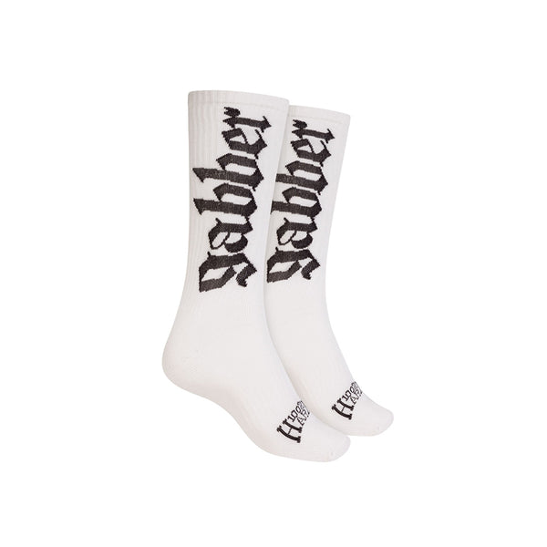 100% HARDCORE Sport Socken "Gabber" | Weiß / Schwarz