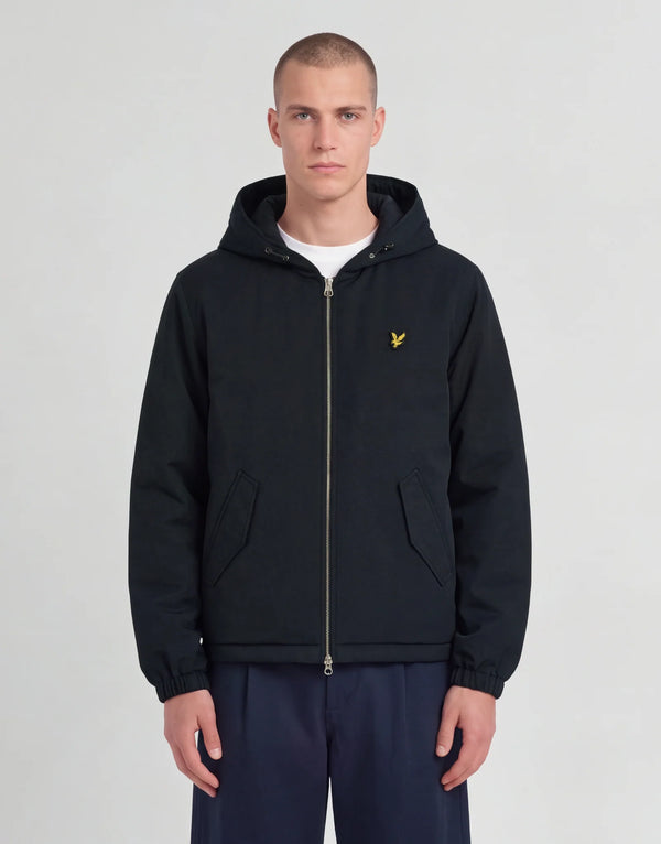 LYLE & SCOTT Padded Hooded Zip Through Jacket | Dark Navy