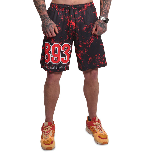 YAKUZA Mesh Tanktop „Varsity“ | Black / Red