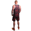 YAKUZA Mesh Tanktop „Varsity“ | Black / Red