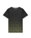 LYLE & SCOTT Ombre Emblem Football Shirt | Jet Black