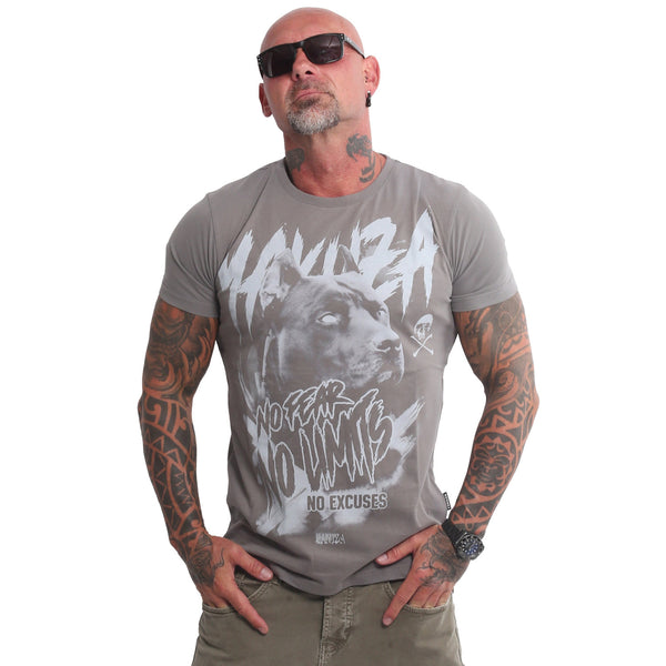 ❌ SALE ❌ YAKUZA T-Shirt "No Limits" | Steel Gray