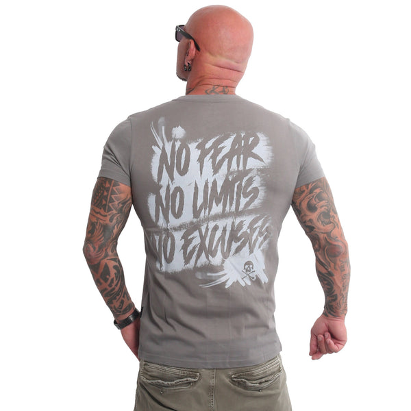 ❌ SALE ❌ YAKUZA T-Shirt "No Limits" | Steel Gray