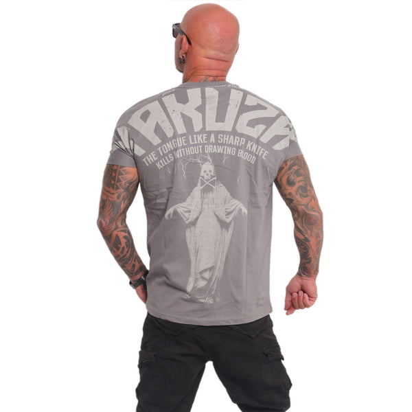 ❌ SALE ❌ YAKUZA T-Shirt "Sharp Knife" | Steel Gray