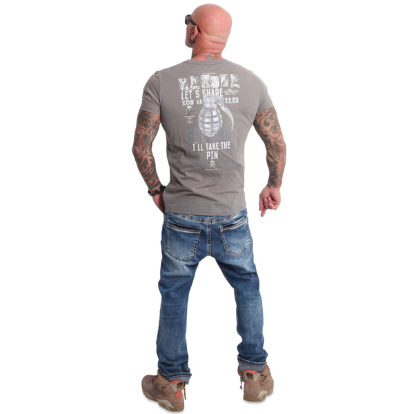 ❌ SALE ❌ YAKUZA T-Shirt "Grenade" | Steel Gray