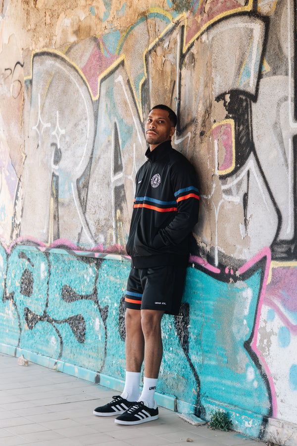 UNFAIR ATHLETICS DMWU Tracktop | Black Tricolore